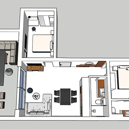 Apartment Blue Moon Apartment, Now With Jacuzzi Mandre